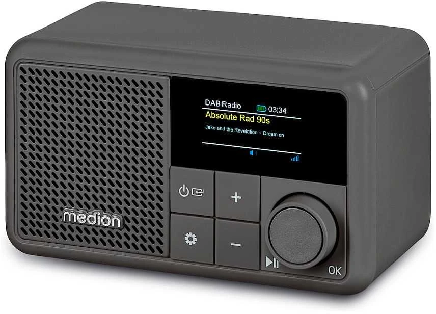 Medion LIFE® S66822 Tragbares DAB+ Radio grau