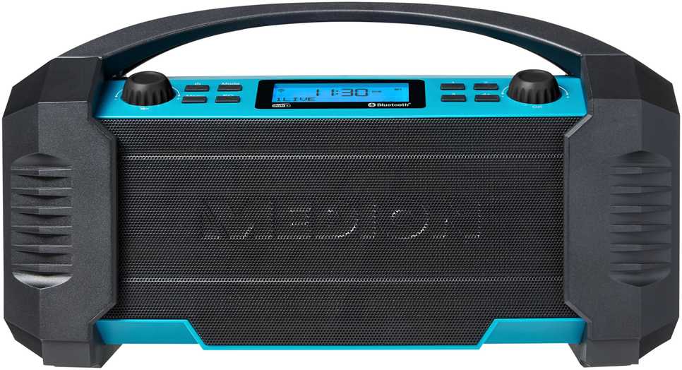 Medion MD 43320 DAB+ Baustellen-Radio blau / juodas