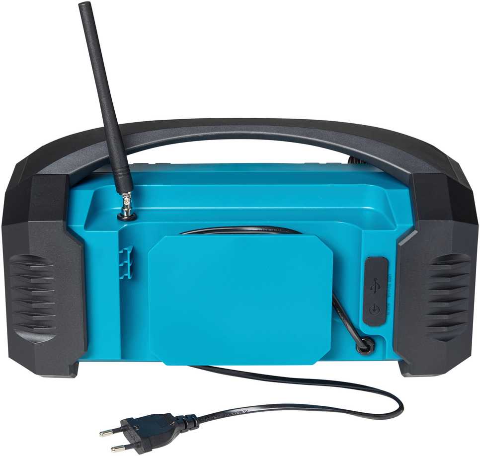 Medion MD 43320 DAB+ Baustellen-Radio blau / juodas