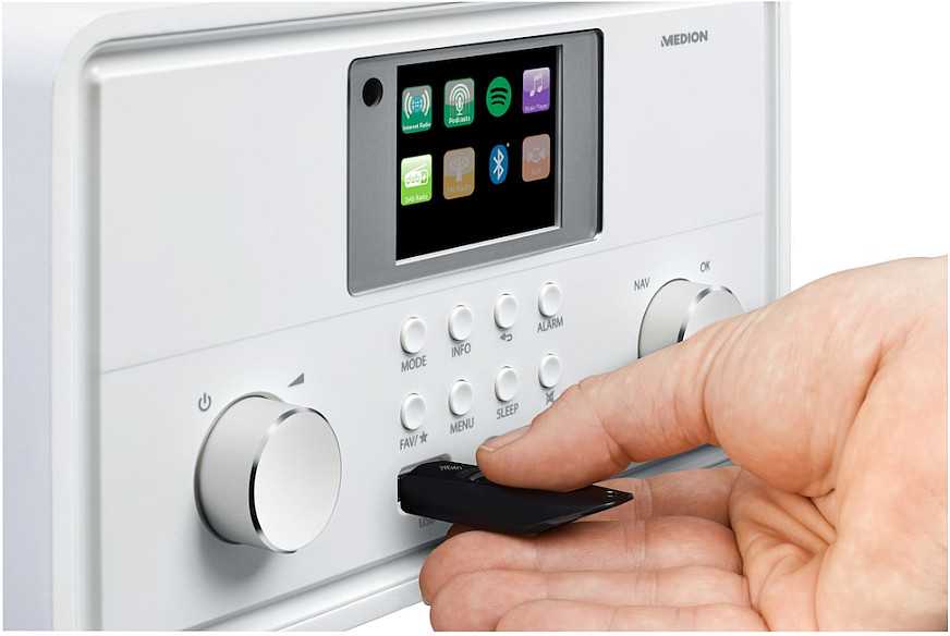 Medion MD 88069 Internetradio baltas
