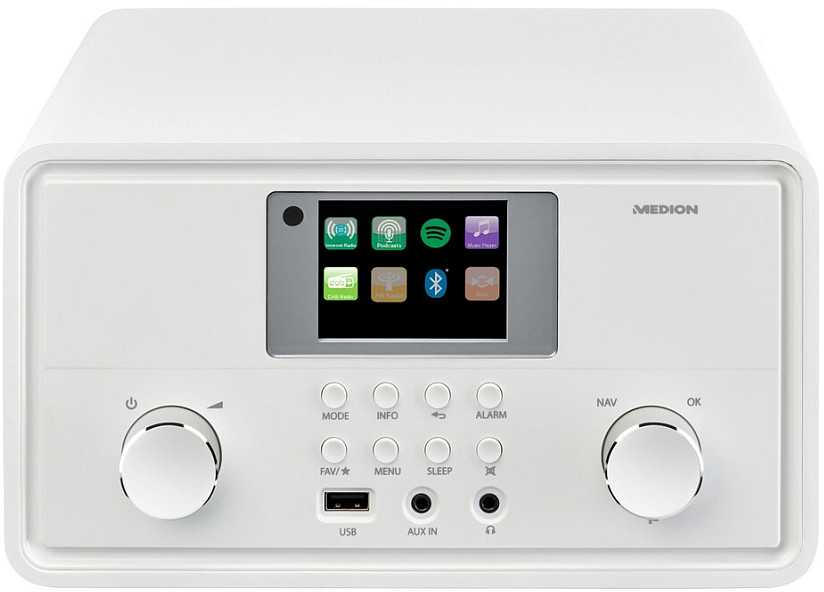 Medion MD 88069 Internetradio baltas