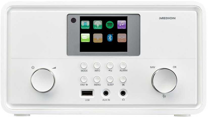 Medion MD 88069 Internetradio baltas