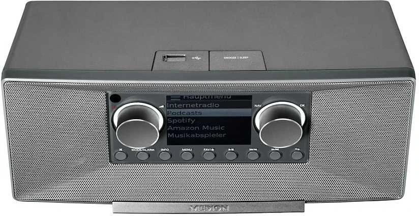 Medion MD 89289 Stereo Internetradio grau