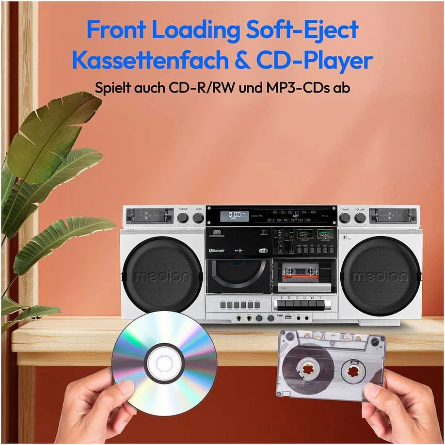 Medion P66538 Retro-Boombox wei