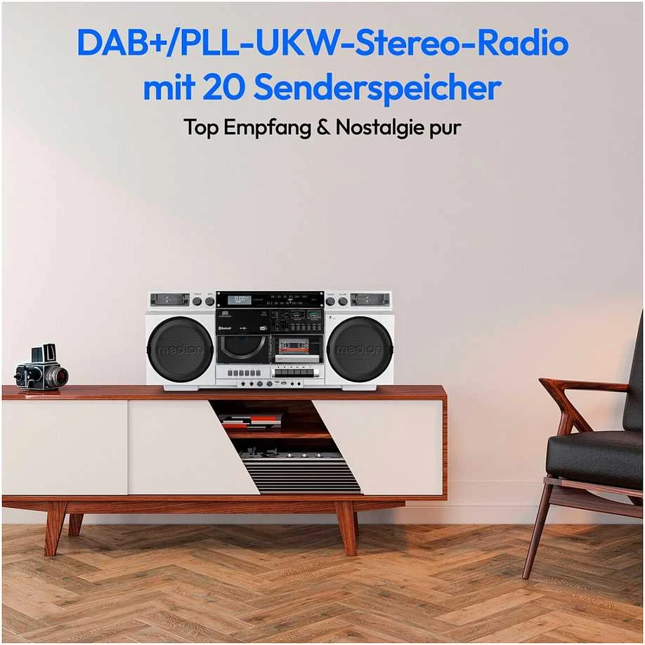 Medion P66538 Retro-Boombox wei