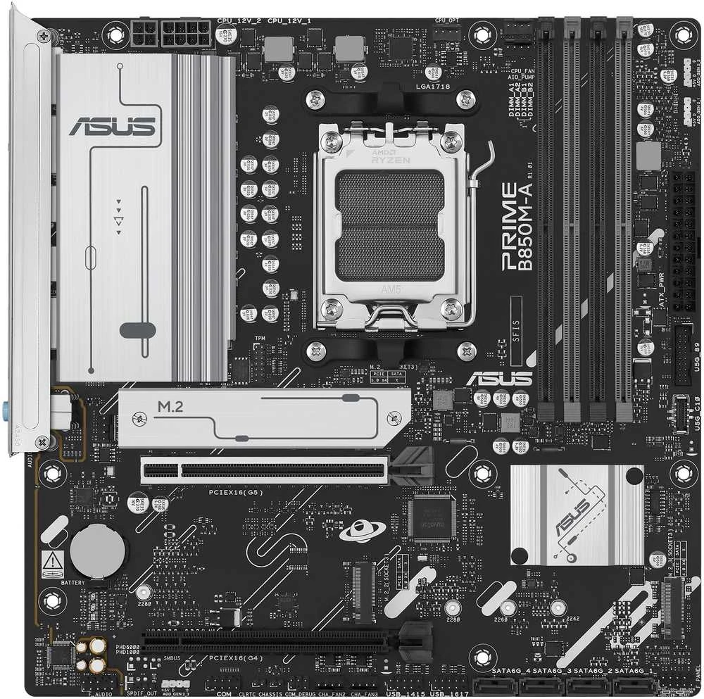 Pagrindinė plokštė Mėlynoji plokštė ASUS PRIME B850M-A-CSM