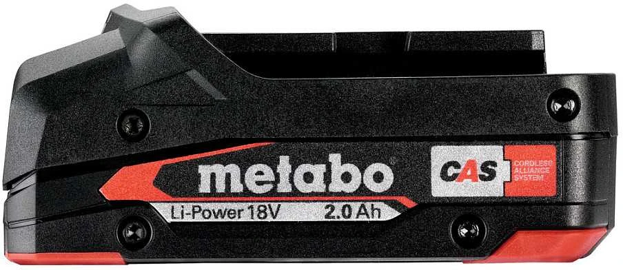 Metabo 18V Li-Power akumuliatorius – šoninis profilis