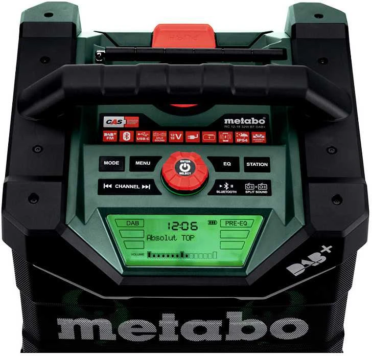 Radijo imtuvas - kroviklis Metabo RC 12-18 32W BT DAB+