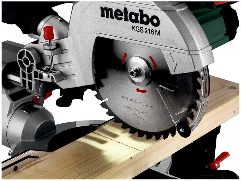 Skersinio pjovimo staklės Metabo KGS 216 M + papildomas pjovimo diskas (613216900) 1500W