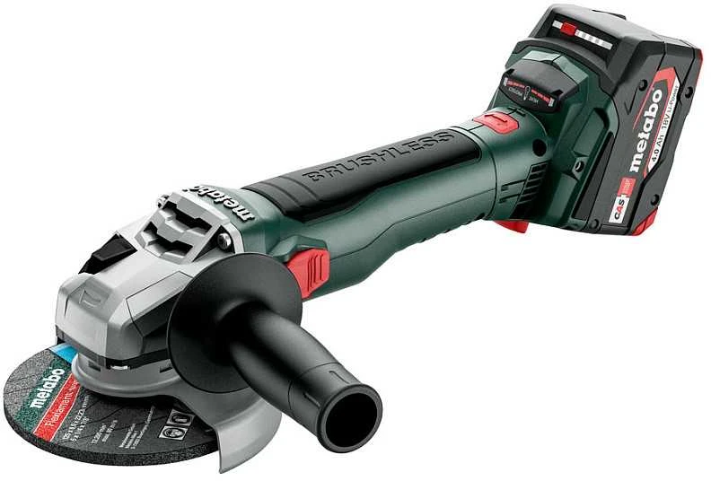 Kampinis šlifuoklis Metabo W 18 LT BL 11-125; 18 V (be akumuliatoriaus ir pakrovėjo)