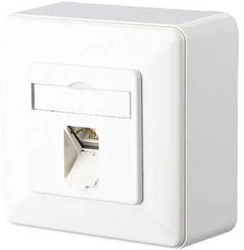METZ CONNECT E-DAT C6 1 prievadas AP grynai baltas