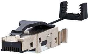 METZ CONNECT E-DAT Industry RJ45 lauko kištukas juodas Cat.6 Class EA