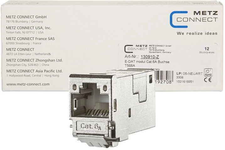 METZ CONNECT 130910-Z RJ-45 kištukas metalinis
