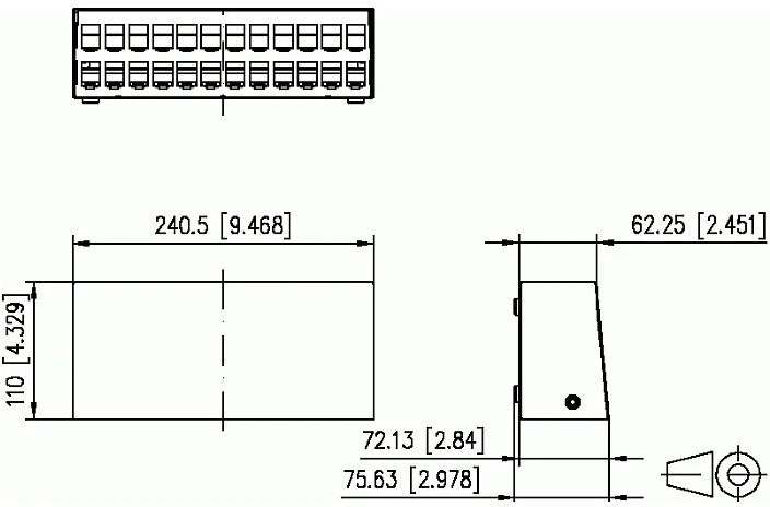 METZ CONNECT modulio AP korpusas 2x12 prievadas grynai baltas, be komplektacijos