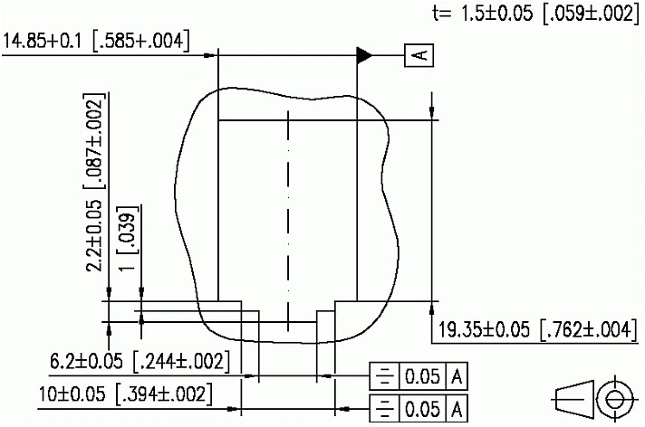 METZ CONNECT modulio AP korpusas 2x12 prievadas grynai baltas, be komplektacijos