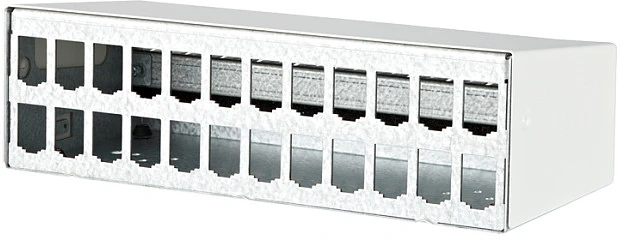 METZ CONNECT modulio AP korpusas 2x12 prievadas grynai baltas, be komplektacijos