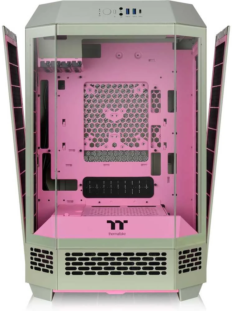 „Micro Thermaltake The Tower 300 TG“ „Matcha Plum“