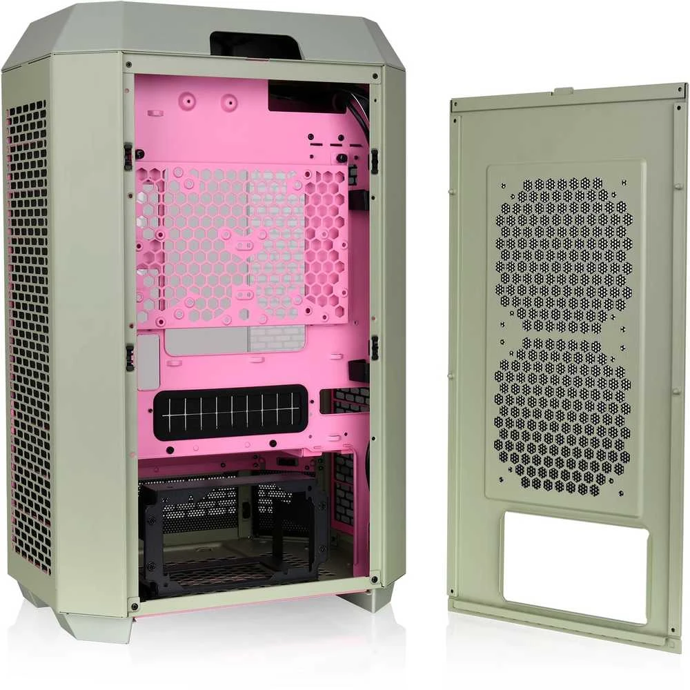 „Micro Thermaltake The Tower 300 TG“ „Matcha Plum“