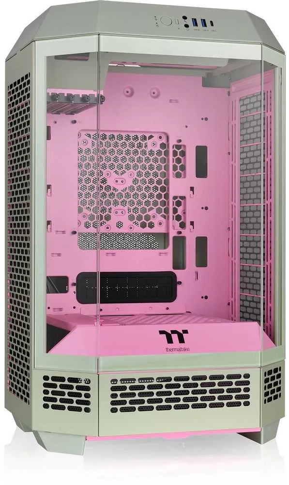 „Micro Thermaltake The Tower 300 TG“ „Matcha Plum“