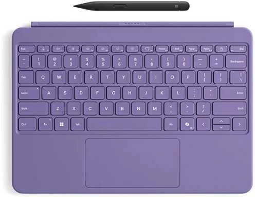 „Microsoft Surface Pro 12“ klaviatūra su plonu rašikliu, violetinė