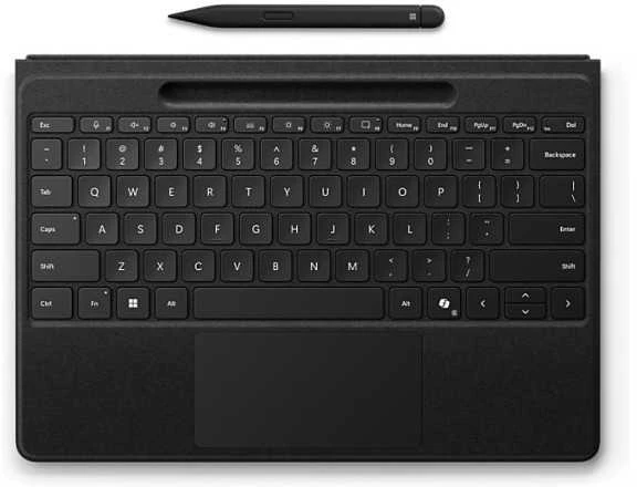 Microsoft Surface Pro Flex klaviatūra su rašikliu – juoda