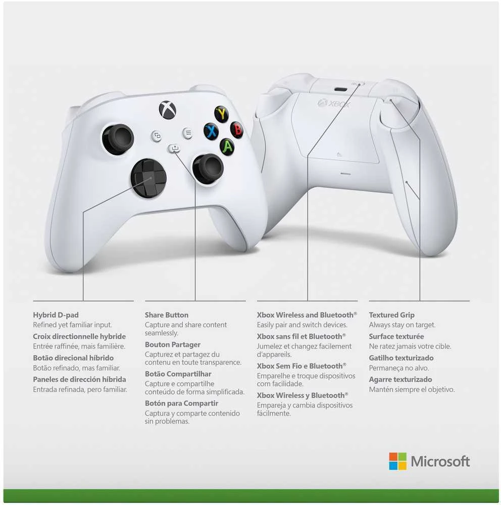 Žaidimų pultas Microsoft XBOX Series Wireless Controller, Baltos spalvos
