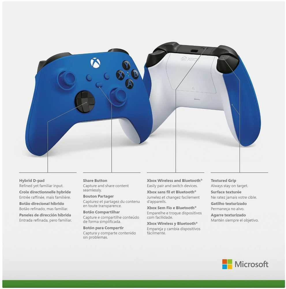 Žaidimų konsolė ACC CONTROLLER WRL/XBOX Mėlynas QAU-00009 MICROSOFT