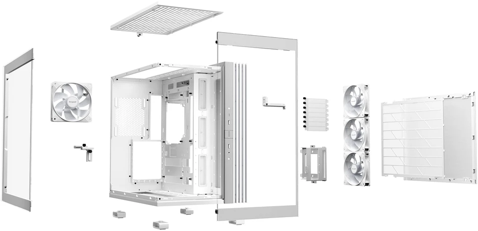Kompiuterio Korpusas - be quiet! LIGHT BASE 600 LX Midi Tower ATX Micro-ATX Baltas