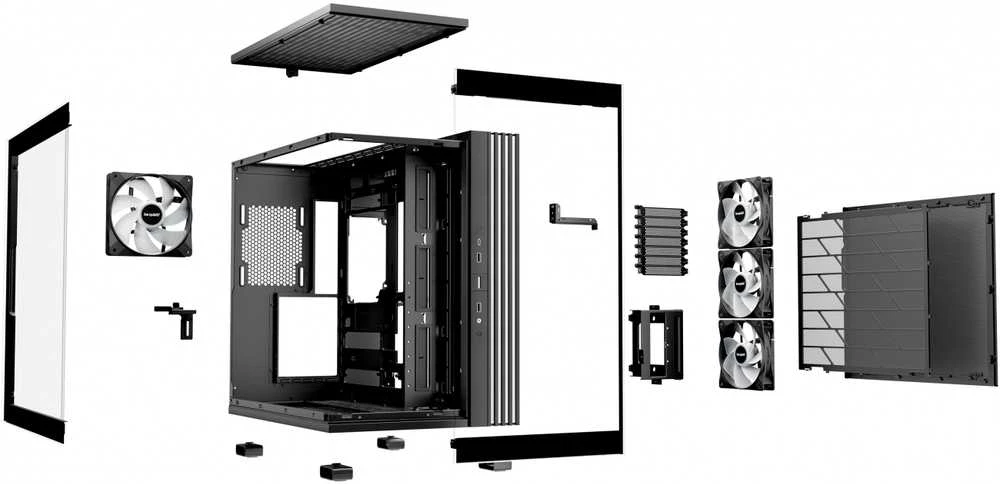 Be Quiet! LIGHT BASE 600 LX Juodas Midi Tower