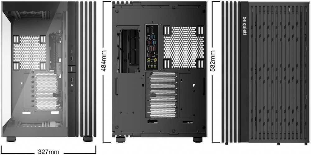 Kompiuterio Korpusas - be quiet! LIGHT BASE 900 DX Pilno Dydžio Korpusas su Daugiaspalviu Apšvietimu Juodas