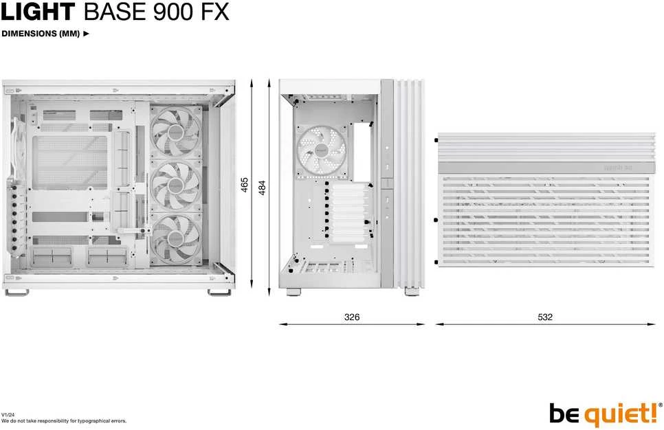 Be Quiet! LIGHT BASE 900 FX Baltas Full Tower