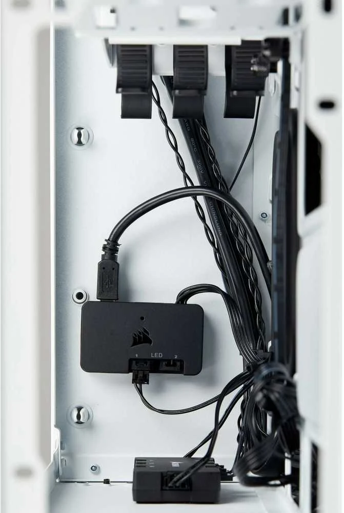 PC korpusas Corsair Crystal 280X RGB Micro-ATX, Baltas