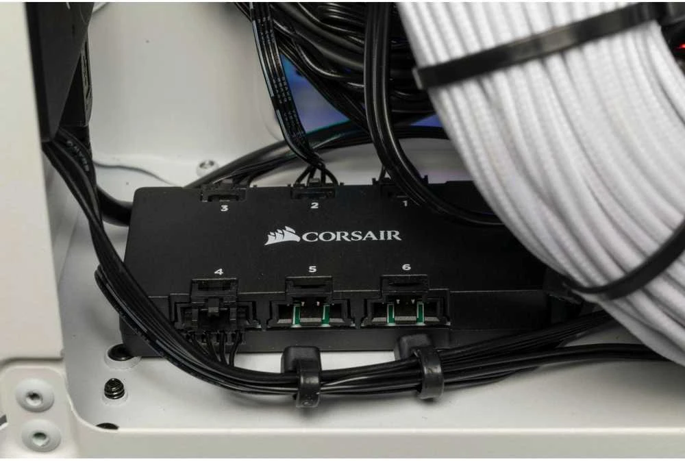 PC korpusas Corsair Crystal 280X RGB Micro-ATX, Baltas