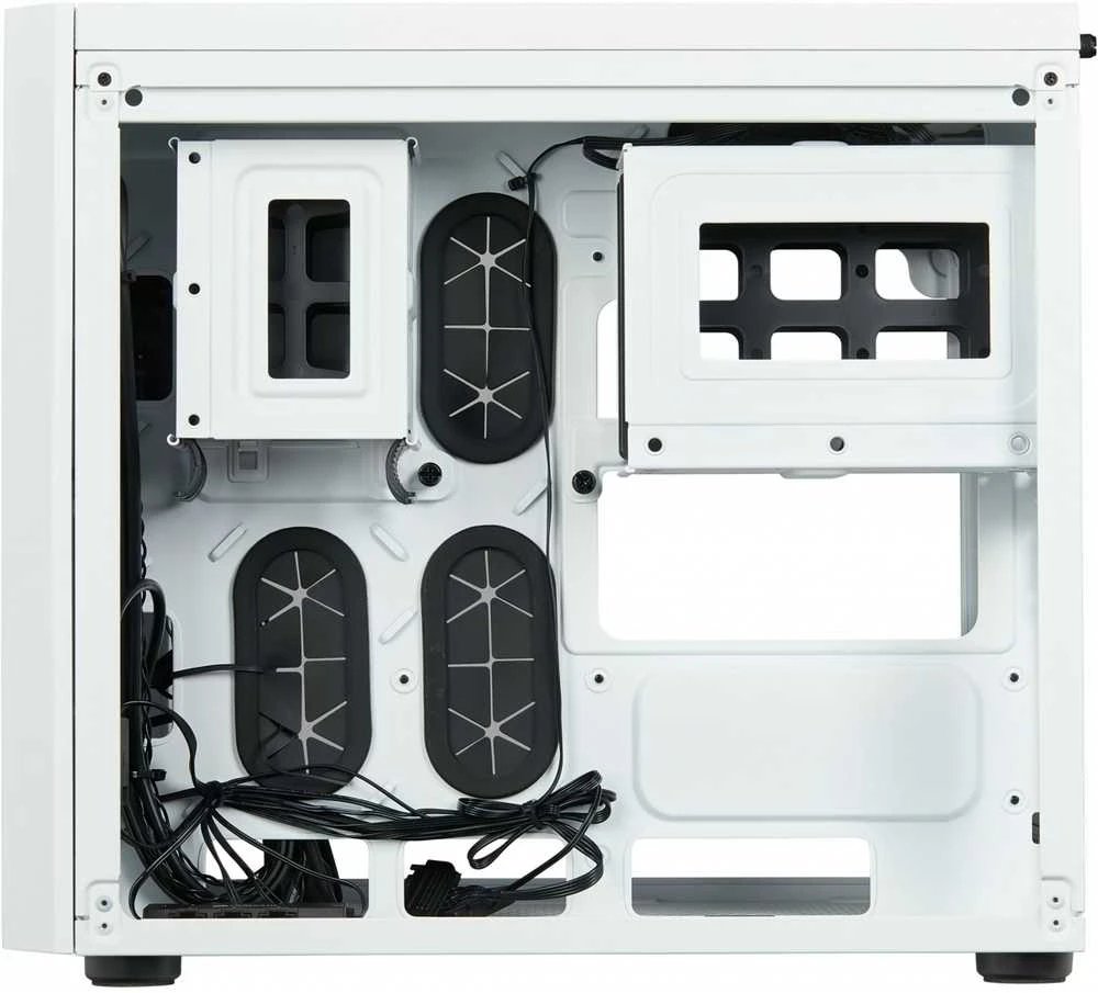 PC korpusas Corsair Crystal 280X RGB Micro-ATX, Baltas