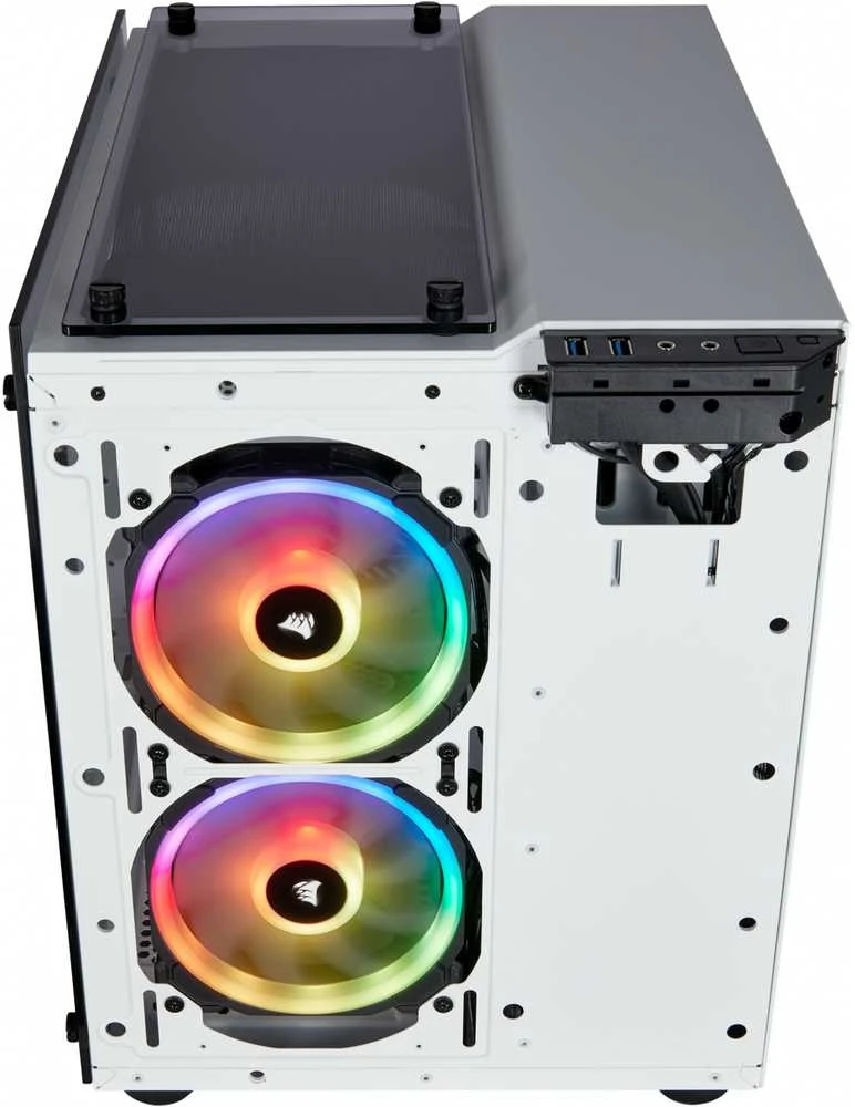 PC korpusas Corsair Crystal 280X RGB Micro-ATX, Baltas