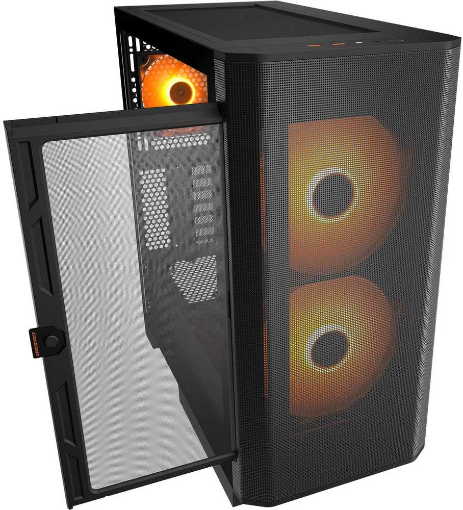 „Cougar Airface Flo RGB“ korpusas (CGR-5YA6B-RGB)