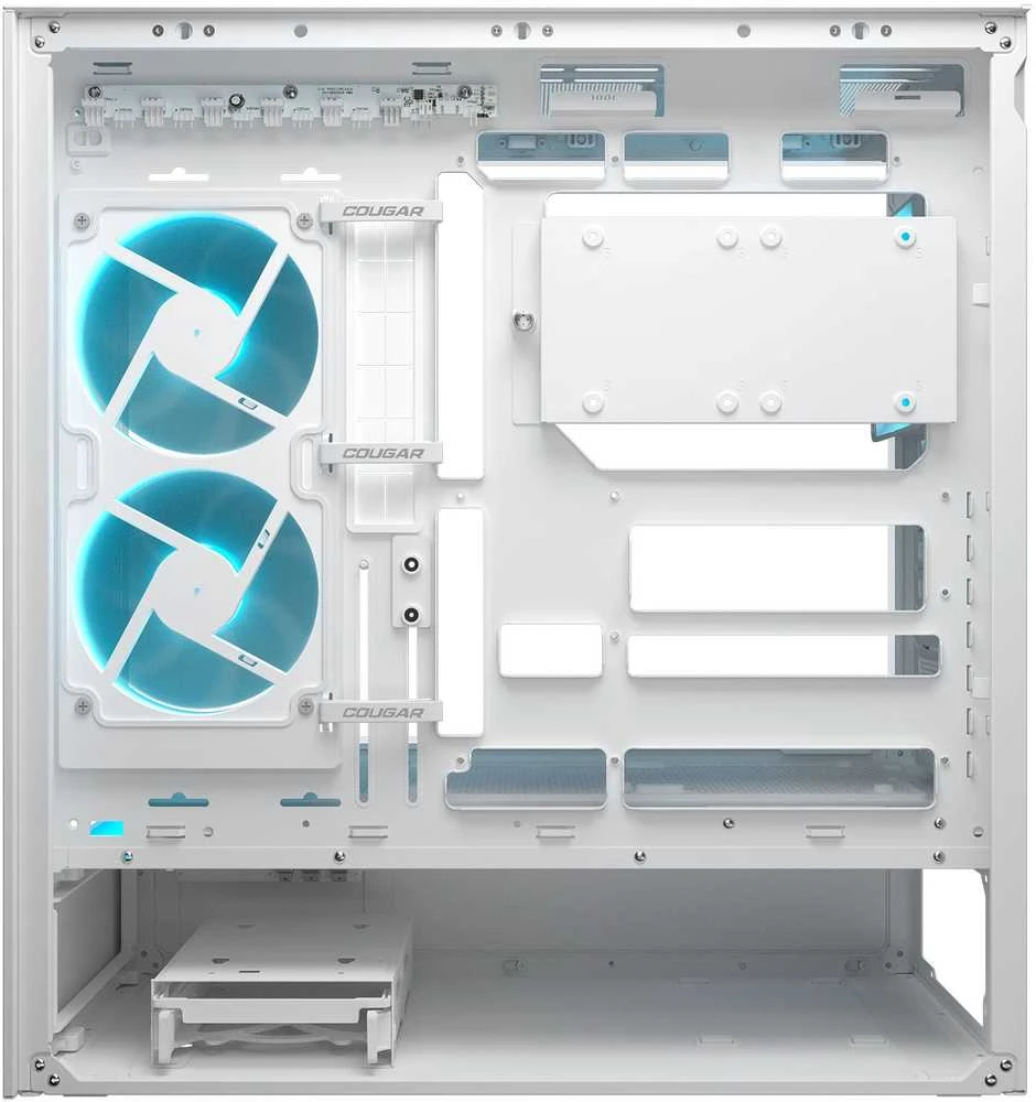 Cougar Corsair Gaming Kompiuterio korpusas CFV235 Baltas TG 240 REV+120ARGB FAN RGB HUB SYNC LED ST
