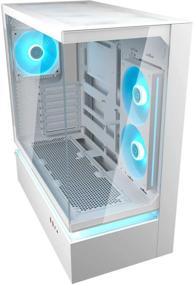 Cougar Corsair Gaming Kompiuterio korpusas CFV235 Baltas TG 240 REV+120ARGB FAN RGB HUB SYNC LED ST