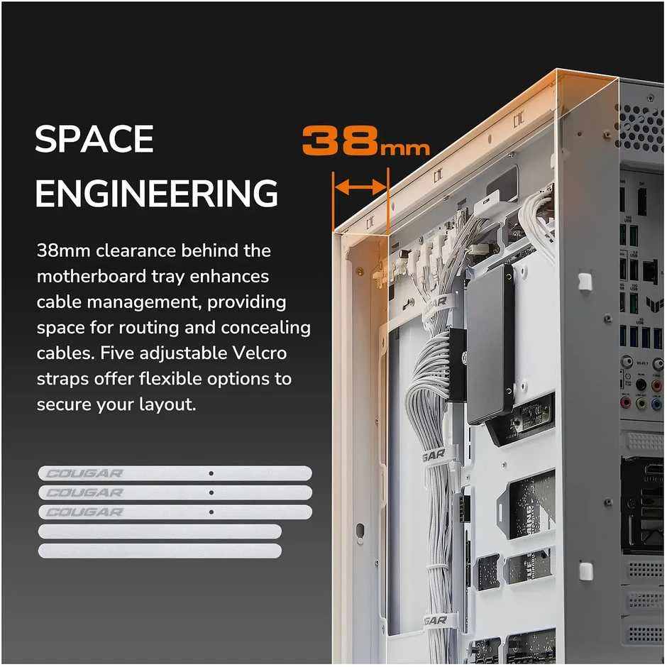 Midi COUGAR CFV235, ARGB, Mesh, Juodas