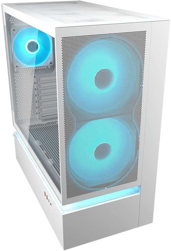 „Cougar Case“ MIDI bokšto tipo ARGB „Mesh Balta CFV235“ korpusas