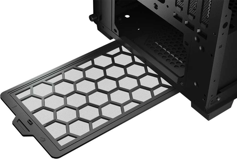 COUGAR Duoface Pro RGB kompiuterio korpusas, vidutinio dydžio bokštas, Juodas
