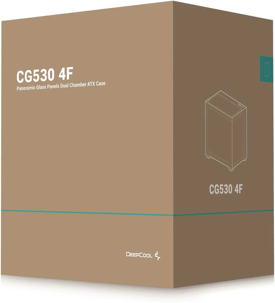 Deepcool CG530 4F | Juodas | Vidutinio dydžio bokštas | ATX PS2