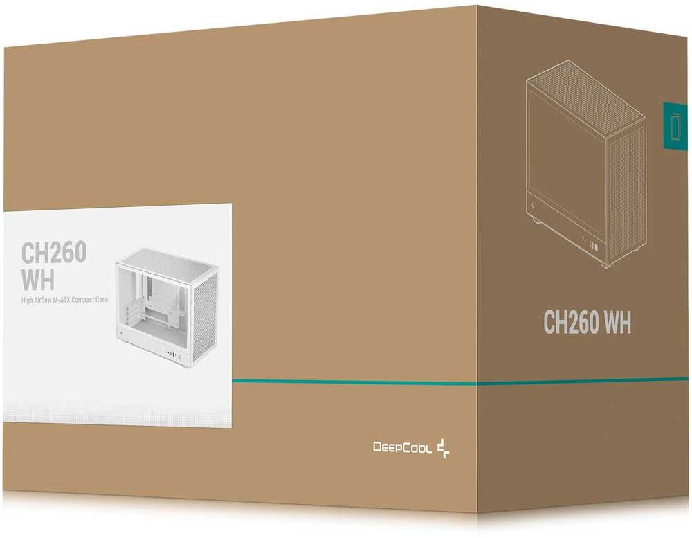 „DeepCool CH260 Micro Tower“ Baltos