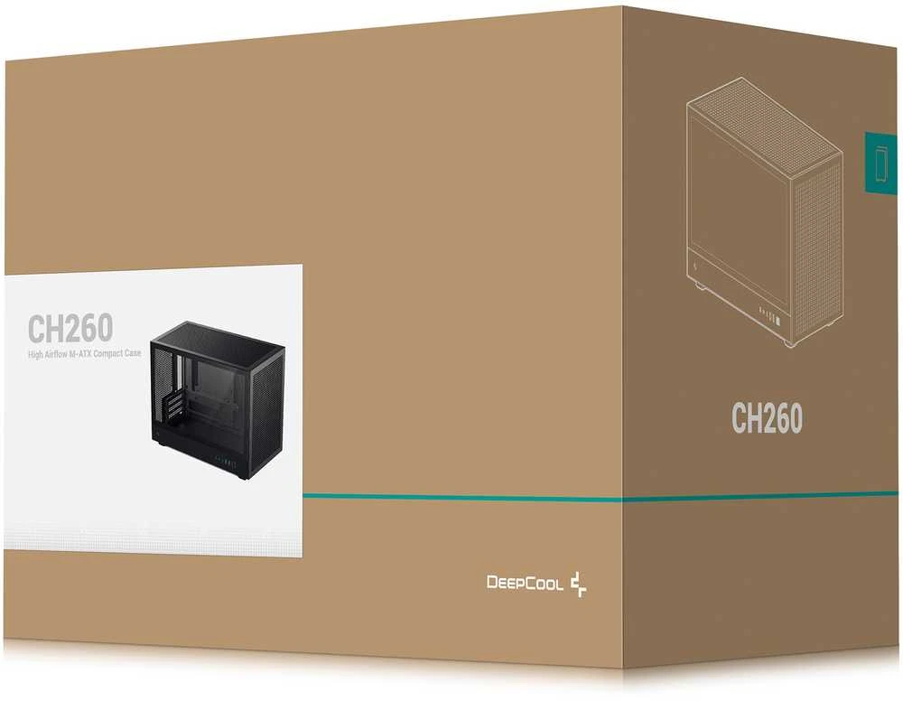 DeepCool CH260 Micro Tower Juodas
