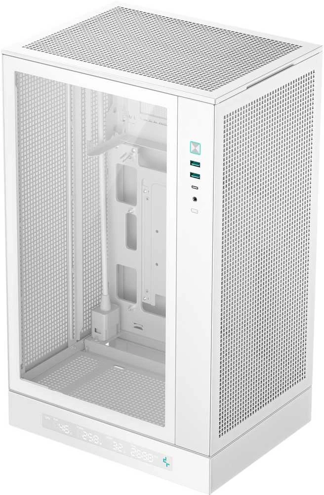 DEEPCOOL MIDITOWER MATX korpusas be maitinimo šaltinio / CH270 skaitmeninis, baltas