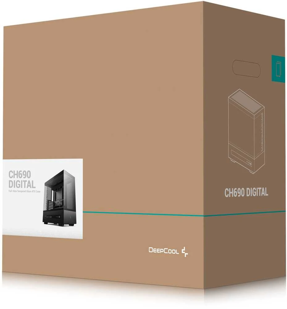„Deepcool“ korpusas | CH690 Digital | Juodas | Vidutinio dydžio bokštas | ATX PS2