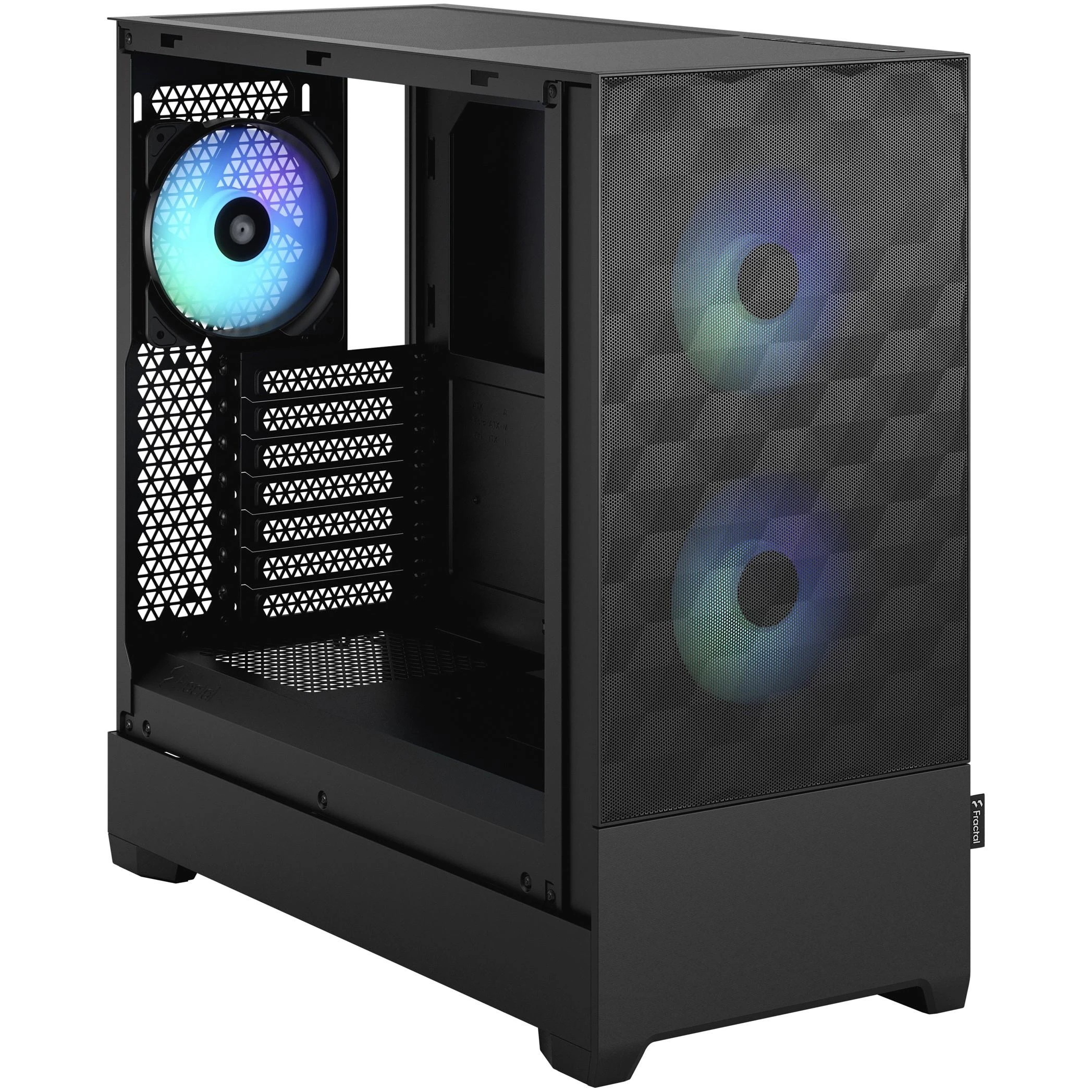 „Fractal Design“ | „op Air RGB“ | Šoninis langas | Juodas TG skaidraus atspalvio | ATX, mATX, Mini ITX | ATX