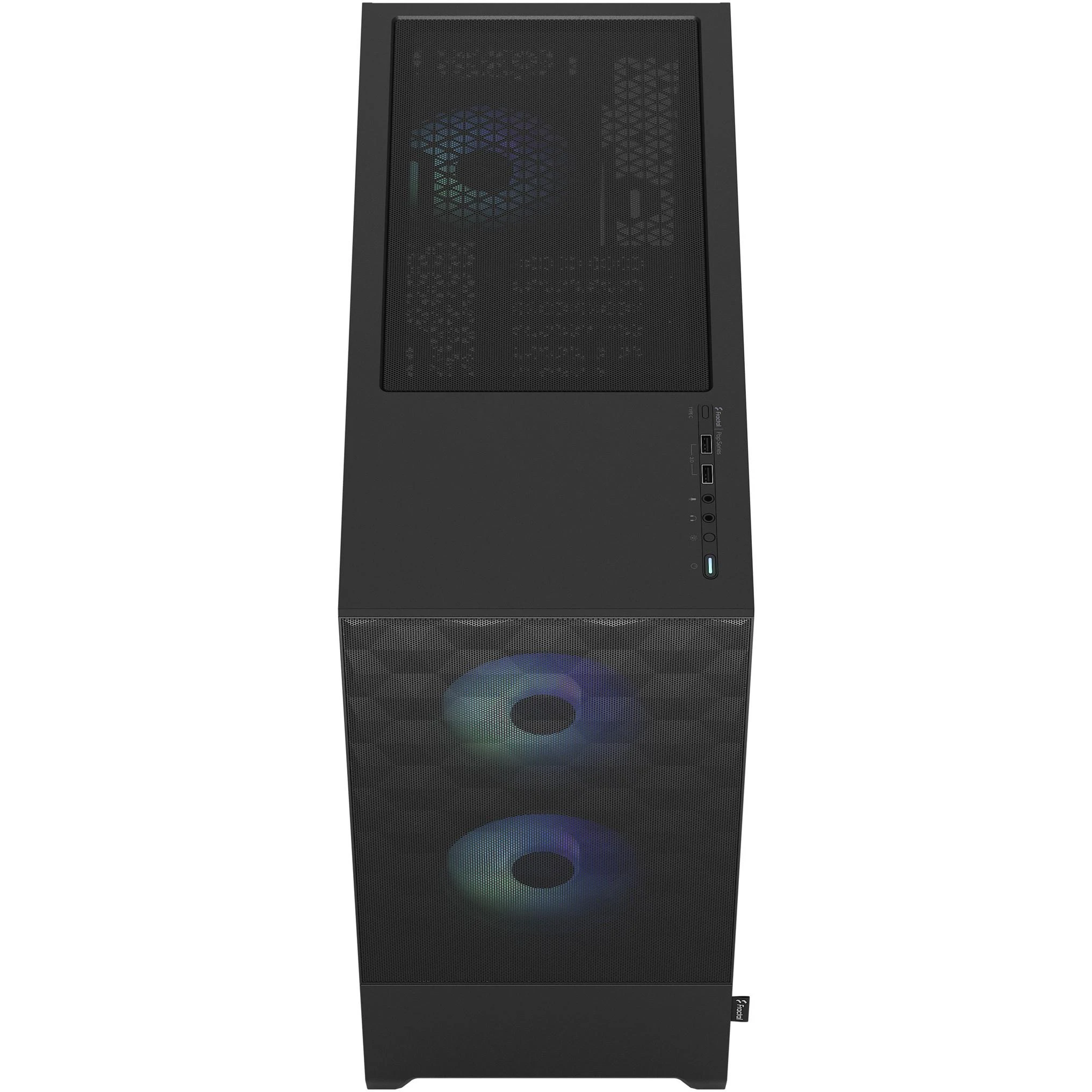 „Fractal Design“ | „op Air RGB“ | Šoninis langas | Juodas TG skaidraus atspalvio | ATX, mATX, Mini ITX | ATX