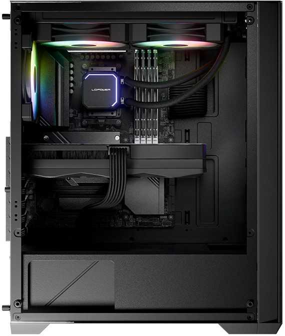 Obudowa LC-Power LC-717B-ON Baltas