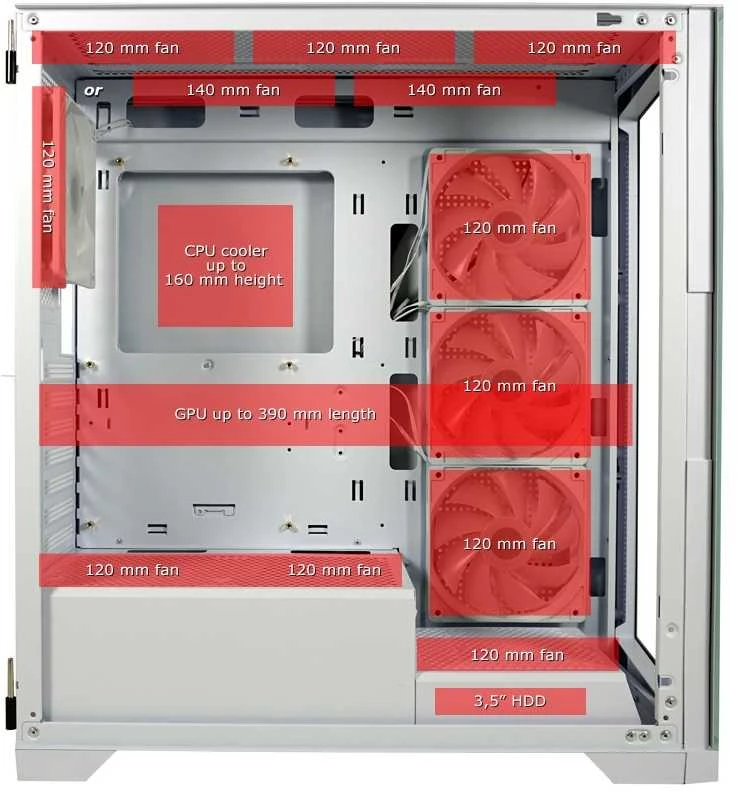 Korpusas LC-Power 806W Crosswind X (LC-806W-ON)